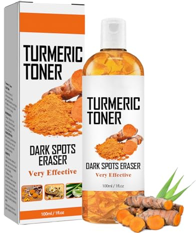 Kurkuma-Toner, Gesichtswasser, Feuchtigkeitsspendender, Organic Extract Kurkuma Gesichtstoner, Aufhellender Gesichtstoner, sanft entfernt Unreinheiten für alle Hauttypen