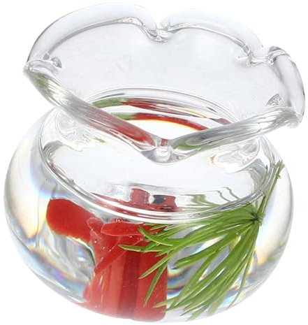 JOINPAYA Mikro Landschaft Glas Aquarium Wassertisch Spielzeug Zubehör Für Kleine Spielzeuge Mini Aquarium Miniatur Handwerk Miniatur Zubehör Miniatur Szene Dekor Aquarium Modell
