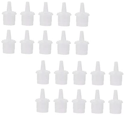 Didiseaon Lash Glue Nozzle Set 50 Pcs Replacement Nozzles for Squeezable Dropper Bottles Glue for Efficient Use