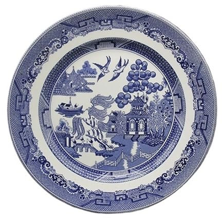 LYHYDMA Set di Stoviglie Set da tavola Elegante Stile Inglese Piatto da Colazione in Ceramica Piatti da Carne Piatto da Dessert Ciotola da zuppa per la Cucina Sala da Pranzo(10 inch Plate)