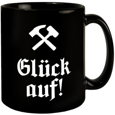 Bergmannsgruß Glück auf Tasse Bergbau-Kaffeebecher mit Tradition und Abenteuer, ideal für Büro und Zuhause