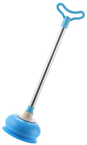 HOLIDYOYO Stantuffo a Manico Lungo per WC e Scarichi Ventosa in Gomma Grande Strumento per Sturare Casa Leggero e Facile da Pulire, per Bagno
