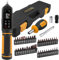 Uharbour Digital Torque Screwdriver 0.09-6NM, Torque Screwdriver Set with 1/4 Elastic Bit Holder, Bit Adapter, Flat, Hex, Torx and Philips Bits, Suitable for Gunsmithing, DIY, Bicycle Maintenance