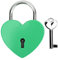 Lock -bloccante metallo colorato squisito pacchetto di palette per la casa forniture con chiave 45x59mm (Verde)