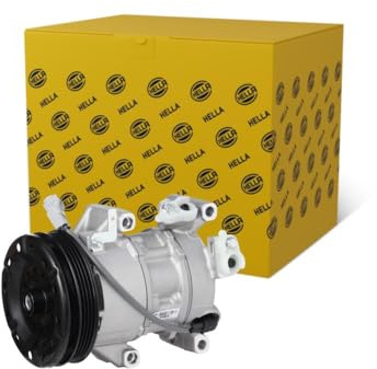 HELLA 8FK 366 201-641 Compressor, air conditioning - 5TSE10C - 12V - R 134a - PAG 46 - 120ml - with magnetic clutch/with seal ring/with PAG compressor oil