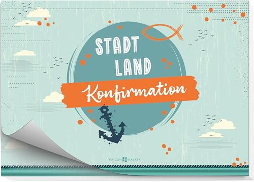 Stadt – Land – Konfirmation: Spielblock