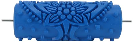 SNTSNTBOM pour rouleau à peinture décoratif, rouleau texturé en caoutchouc pour décoration d'intérieur, meubles, armoires, murs, outil d'application de motifs Art déco (095Y)