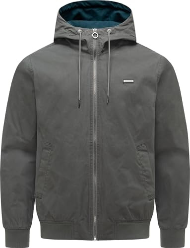 Ragwear Herren leichte Übergangsjacke kurze Jacke mit verstellbarer Kapuze Stewie Vintage S-4XL