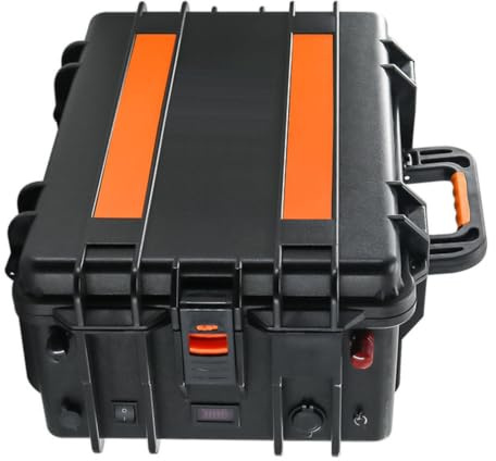 WSDAV 48V Thruster Battery 48V LiFePO4 Battery with Charger | 48V Lithium Iron Phosphate Battery, ABS shell, with Handle, Power Switch, Battery Display