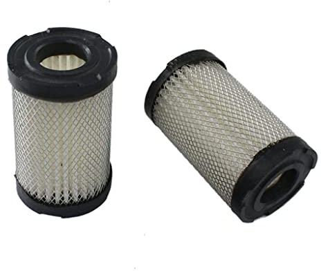 HURI Lot de 2 filtres à air pour tondeuse à gazon Tecumseh 3,5-4 CV avec moteurs ECV TVS H35 et remplacement 35066 63087A et Tecnamotor 2341-0051
