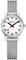 Mondaine - Evo2 MSE.26110.SM - Damen Uhr 26mm - Bahnhofsuhr in Silber Edelstahl Armband - 30m Wasserdicht Saphirglas mit rotem Sekundenzeiger - Hergestellt in der Schweiz
