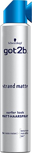 Schwarzkopf Got2b Strand Matte Surfer Look Matt-Haarspray, 3er Pack (3 x 200 ml)