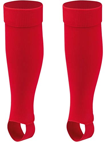 JAKO Stegstutzen Uni ohne Logo rot, L (Senior) Herren