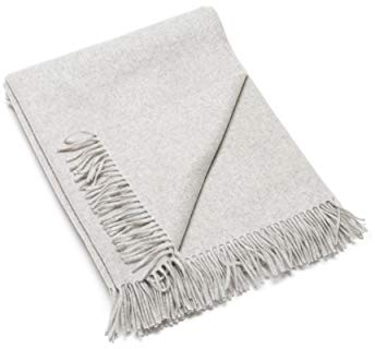 WoolMe Silver Kaschmir Decke Everest, 130 x 180 cm