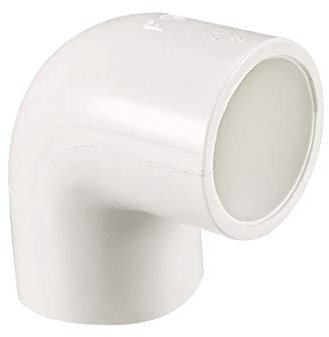 sourcing map 2 Stück PVC Rohrverschraubung Rohrverbinder Verbinder Ellenbogen 20mm Slip 90 Grad