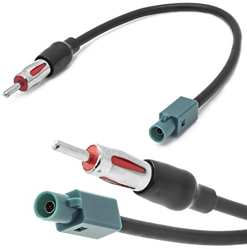Auto Radio Antennen Adapter Kabel FAKRA Z (m) auf DIN ISO Kompatibel mit BMW 5er E39 E61 E60
