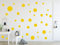 Timalo® XL Aufkleber Punkte Wandtattoo Kinderzimmer bunte große Kreise Pastell Uni Matt Wandsticker | 73081-gelb-60