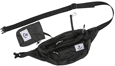 4Monster Wandergürteltasche, tragbar, wasserabweisend, mit verstellbarem Riemen, leichte Umhängetasche, schmale Tasche, GRAU, 2L, Classic