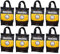 BlackSellig Beachies 20 kg (8 x 2,5 kg) Kokos Grill Briketts – Reine Kokosnussschalen – Profiqualität für Events & Gastronomie – heiß, raucharm & nachhaltig