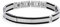 XENOX X4110 Herren Armband Edelstahl Silber schwarz 22,5 cm
