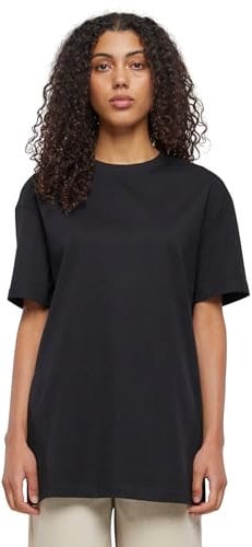 Urban Classics T-Shirt Boyfriend Oversize Femme T-Shirt Manches Courtes Noir L 100% Coton Oversize
