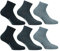 Lonsdale Quarter 6 Paia di calzini sopra la caviglia, ottima qualità di cotone (Grigio Mix, 43-46)
