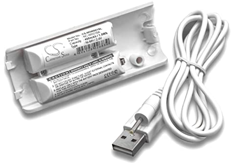 vhbw Akku Ersatz für Nintendo NC-WR01BA für Gamepad Controller (400 mAh, 2,4 V, NiMH)