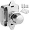 Aramox large Push Button Cabinet Latch Lock for caravan door, Push Button Lock Cabinet Drawer Latch Furniture Hardware ABS+Zinc Alloy for Boat RV Camper Car Caravan