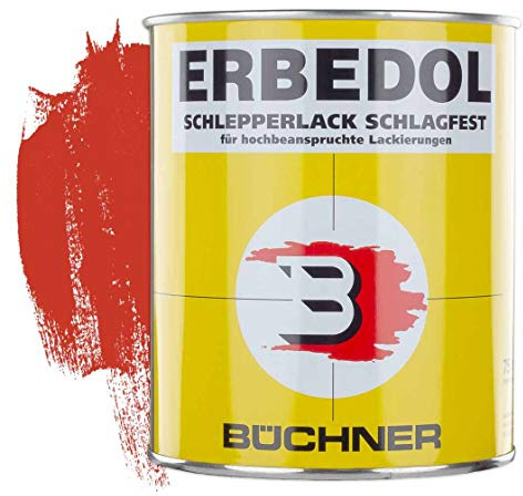 ERBEDOL | Schlepperlack | Fahr | rot | SL2228 | ab 1974 | 0,75 l | Traktor | lackieren | Farbe | Trecker | Frontlader | Lack | Lackierung | Farbton | schnelltrocknend | deckend | Landmaschinenlack