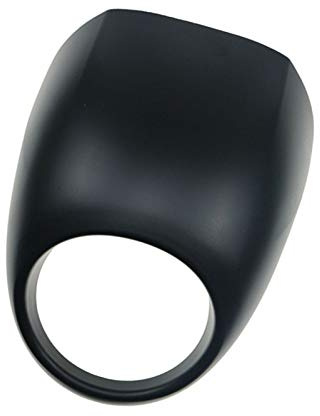 Visiera per cupolino carenatura nera 5 3/4 con ritaglio per Harley Sportster Dyna FX XL dal 1973 in poi/Dyna 95-05/82-94 FXR FXRS Model (Nero opaco)