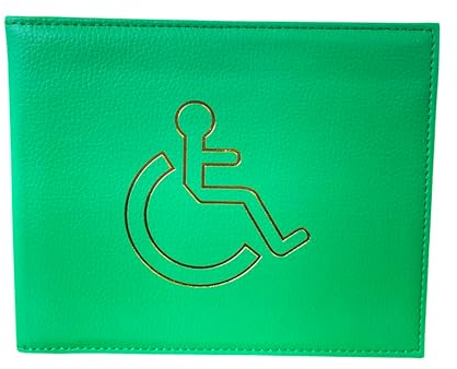 REQUISITE NEEDS Disabled Blue Badge and Timer Holder Wallet Protector Material Disability Parking Permit Holder (Green)