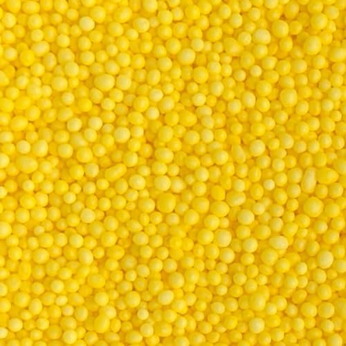 Yellow Sprinkles - 35g of Edible Yellow Cake Cupcake Sprinkles Decorations Toppers, 100s 1000s Mini Balls Nonpareils…