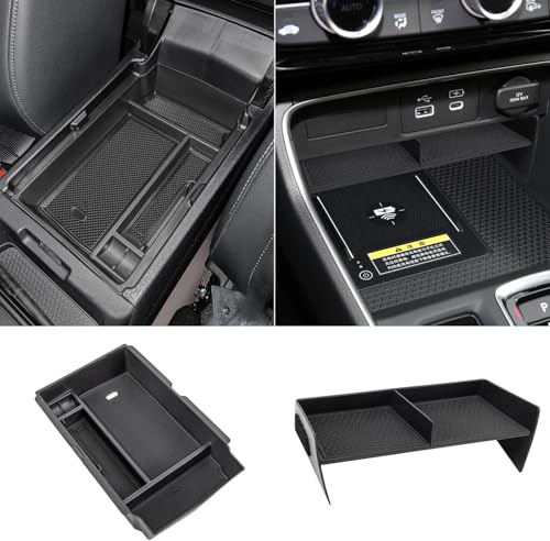 Neepiar 2 vassoi organizer per console centrale e bracciolo compatibili con 2026 2025 2024 2023 Honda CRV Accessori Inserire scatola secondaria con materiale ABS