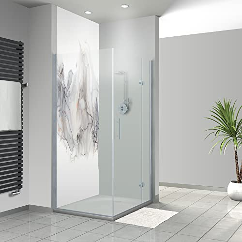 WANDFREUDE Duschrückwand Aluverbundplatte auf Maß, Abstrakte Textur | 1 Stück, Premium Brillant Lack, individuelle Wandverkleidung Dusche, Duschwandverkleidung, Duschwand Verkleidung, Bad