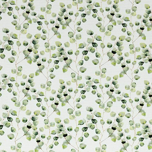 Waffeljersey Strickjersey Stoff Eukalyptus Blätter klein Öko-Tex 0,5m x 1,50m Meterware