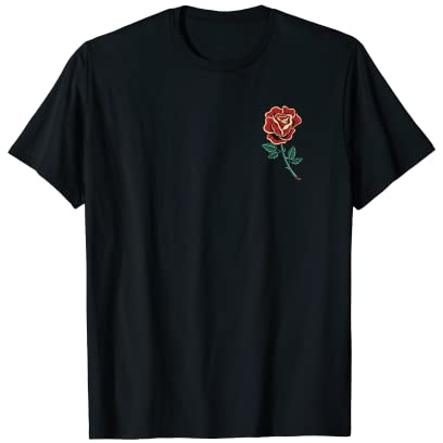 Tiger Flash Tattoo Supply Co Panther Rose Traditionelle Tattoo-Tinte für Künstler, Old School T-Shirt Schwarz S EU 40 V-Ausschnitt Kurzarm Klassische Passform Damen Tattoo-Enthusiasten