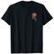 Tiger Flash Tattoo Supply Co Panther Rose Traditionelle Tattoo-Tinte für Künstler, Old School T-Shirt Schwarz S EU 40 V-Ausschnitt Kurzarm Klassische Passform Damen Tattoo-Enthusiasten