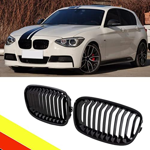 POETRYXIAO Griglia Radiatore Rene Sport Nero Lucido Ponte Singolo per Serie 1 F20 F21 2011-2014,Adatto per Tuning