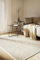 MY-RUG Handgemachter Wollteppich WoolHeaven aus gewalkter Schurwolle, 240 x 290 cm, in Creme-Weiß - EIN gewalkter Teppich für EIN harmonisches Wohnzimmer