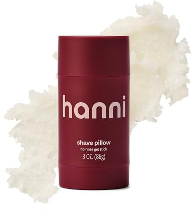 HANNI Shave Pillow, Shaving Gel for Women and Men, Hair Removal Products for Pubic, Body Hair or Legs, In-Shower/Waterless Razor, Travel Friendly Skin Care Moisturizer, Women's Grooming, 3 oz