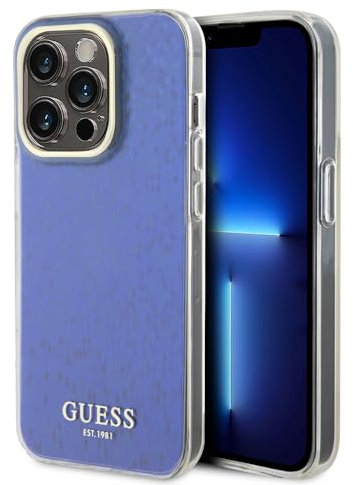 CG MOBILE Guess IML Schutzhülle für iPhone 15 Pro Max mit facettiertem Spiegel-Disco-Muster, Kratzfest, sturzfest, stoßfest, vollständiger schlanker Schutz, Rückabdeckung für iPhone 15 Pro Max 6,7