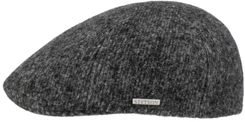 Stetson Texas Eskridge Jersey Flatcap Elegante Schiebermütze Wintermütze mit Baumwollfutter Unisex Herbst/Winter