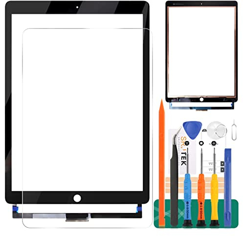 Écran de remplacement A1670 pour iPad Pro 12.9 2017 pour iPad Pro 12.9 2017 2ème génération Digitizer écran tactile de remplacement A1671 A1821 (pas d'affichage LCD) (Noir)