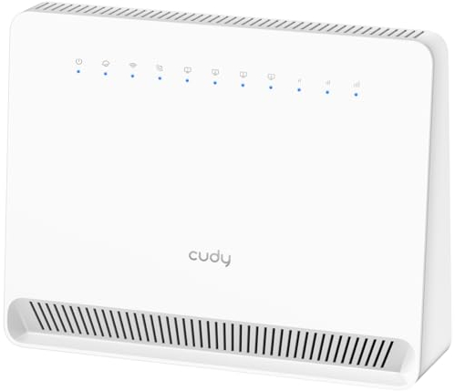 Cudy LT700E Modem Router Sbloccato 4G LTE Cat 6 Gigabit con Slot per Scheda SIM, 2 CA, AC1200 WiFi, OpenVPN, Wireguard, IPsec, VPN