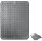 JOLIGAEA Alfombrilla Escurreplatos de Silicona, 40x30cm Alfombrilla para Escurrir Platos, Escurridor Platos Silicona Plegable, Alfombrilla Escurreplatos, Estera de Secado para Cocina Encimera, Gris