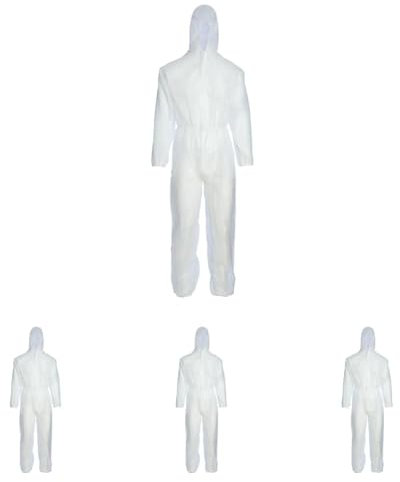 Blackrock Disposable Boiler Suit, Mens & Womens Workwear, Painting & Work Overalls, Disposable Coveralls, PPE Clothing - White, Economy, Non-Hazardous - Size Large