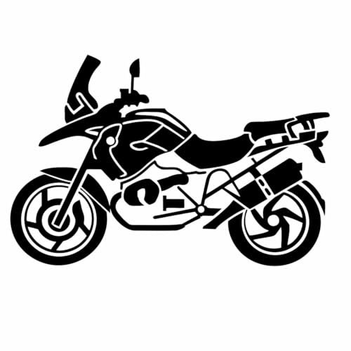 Motorradaufkleber Silhouette einer Reiseenduro 15 x 10 cm Sticker für Wohnmobil PKW Car Motorrad Styling Design - viele Farben