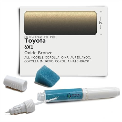 Genuine Colors Lackstift OXIDE BRONZE 6X1 für Toyota Bronze ALL MODELS, COROLLA, C-HR, AURIS, AYGO, COROLLA IM, REVO, COROLLA HATCHBACK