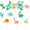 Dinosaurier Muffin Deko, 17 Stück Dinosaurier Topper, Netter Dinosaurier Kuchen Topper Deko Set, Dino Kuchen Deko Kindergeburtstag, Birthday Cupcake Anhang, Baby Shower Party Dekorationen Zubehör.