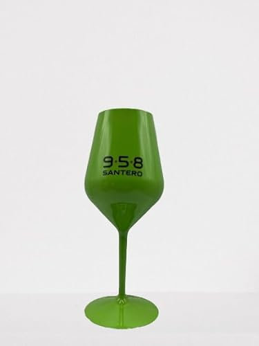 Generico Set di Calici Santero Colorati 2pz – Eleganza e Stile per Ogni Occasione (verde)